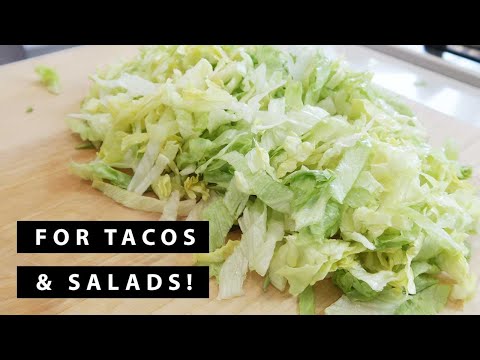 How to Shred Lettuce | For Beginners & Non-Chefs