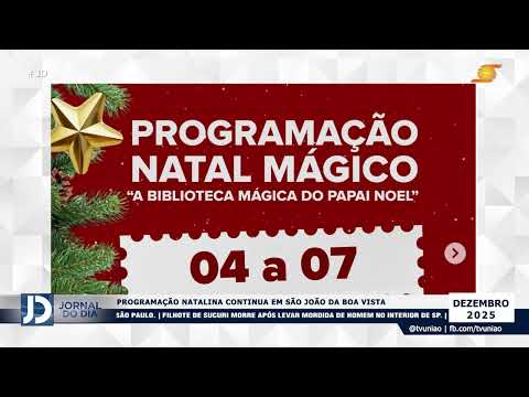 PROGRAMAÇÃO NATALINA CONTINUA EM SÃO JOÃO DA BOA VISTA