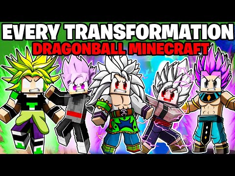 FuzionTimmy - (SECRET FORMS) All Transformations In DRAGON BALL SUPER Minecraft + How To Obtain Them