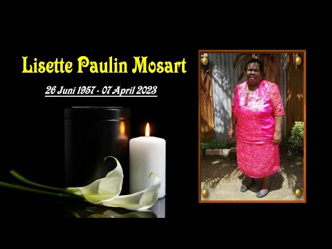 De Uitvaart van: Mevr. Lisette Paulin Mosart