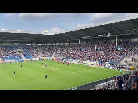 3.Liga: SV Waldhof Mannheim - Viktoria Köln//Das 2:1 durch Gerrit Gohlke und das Stadion geht steil