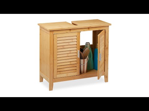 | kaufen Waschbeckenunterschrank Bambus home24