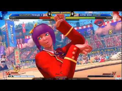 Justin Wong Menat Combo VS Problem X - Capcom Cup 2018