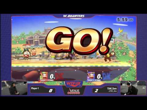 WTFOX 2: Smash 4 Singles - Player-1 (Diddy) vs TSM | Zero (Diddy) - Winners Quarters