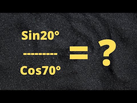 Find Sin20/Cos70 Trigonometry| #Exam #shorts #mathshorts #shorts