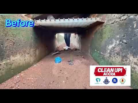 Before & After: Clean Up Accra Transforms Clogged Drains Into Free-Flowing Channels