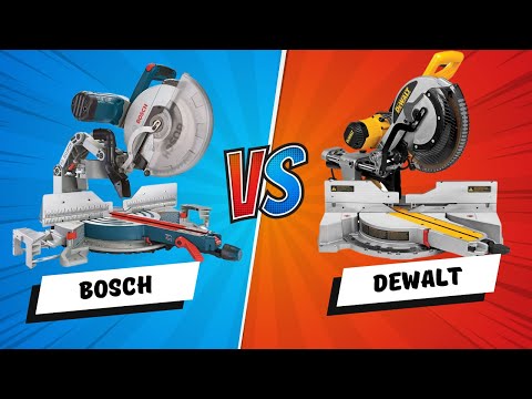 Uncover the TRUTH Behind the DeWalt vs. Bosch Miter Saw Battle!