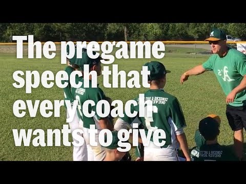 The Little League pregame speech to end all baseball speeches