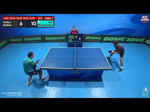 20:00 Vadym Hryban 2-3 Yurii Shchepanskyi West 5 WIN CUP 01.12.2022 | TABLE TENNIS WINCUP