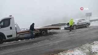 Bolu Dağının İstanbul istikameti trafiğe kapandı