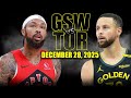 Golden State Warriors Vs Toronto Raptors Full Game Highlights December 28 2025 NBA Season