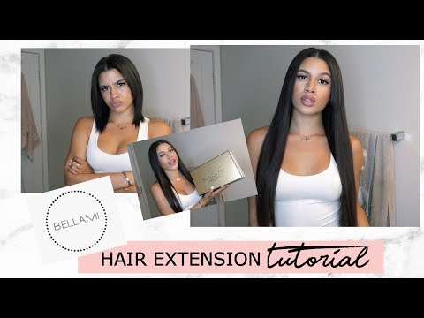 HOW TO CLIP IN + STYLE BELLAMI HAIR EXTENSIONS| Slay...