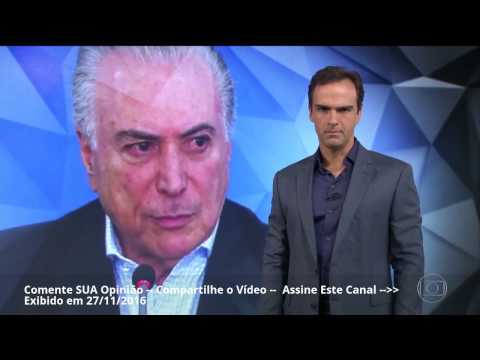 Fantástico 27/11/2016 - A Entrevista Com Marcelo Calero e a Coletiva *COMPLETA* de Michel Temer