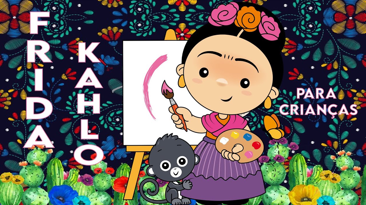 Aula em homenagem ao dia internacional das mulheres com Frida Kahlo em rolinhos de papel higiênico