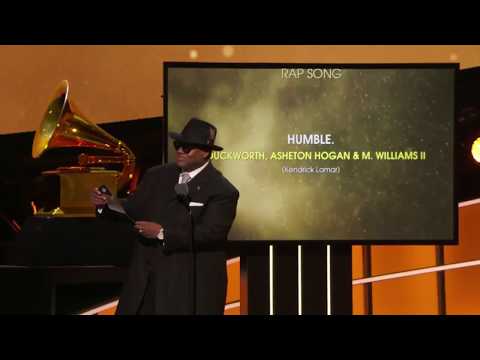 Kendrick Lamar won Best Rap Performance & Best Rap Song for "HUMBLE." | 60th Annual Grammy Awards