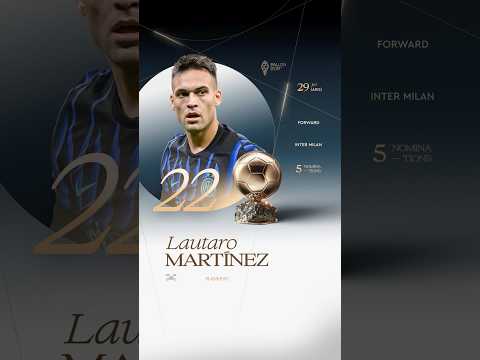 🏆 La 22e place du Ballon d'Or 2026 est attribué à Lautaro Martinez (Inter Milan) #ballondor