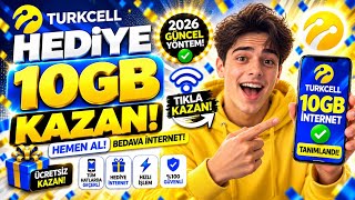 🎁TURKCELL BEDAVA İNTERNET 2026 - TURKCELL BEDAVA 10GB İNTERNET KAZANMAK✅