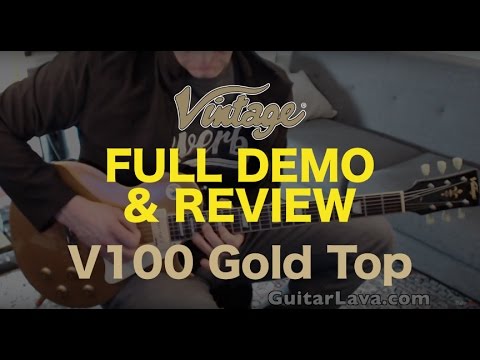Vintage V100GT Gold Top E-Gitarre