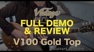Video thumbnail for Vintage V100GT Electric Guitar Full DEMO and Review - Vintage Brand Guitars by Guitar Lava