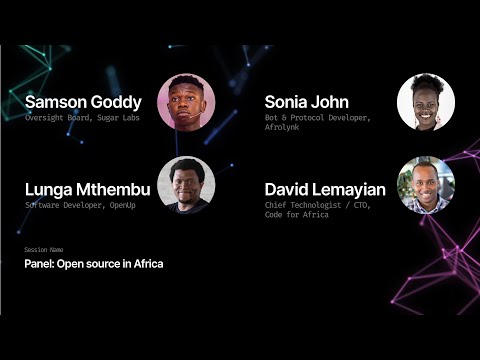 Panel: Open source in Africa - GitHub Universe 2019