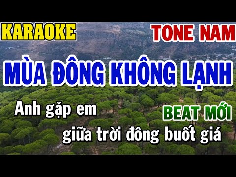 Karaoke Mùa Đông Không Lạnh Tone Nam | Karaoke Beat | 84