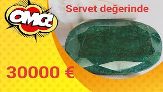 Servet değerinde Zümrüt taşı