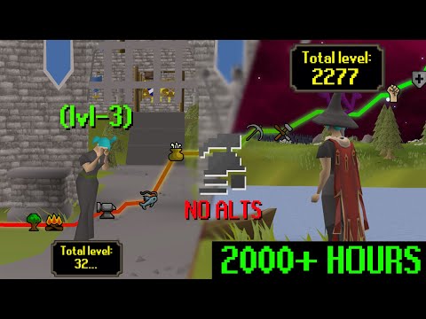 Ironman Maxcape Speedrun NO ALTS OSRS - (Full Series)