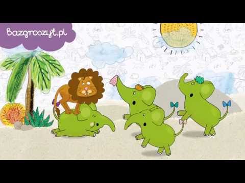 Cztery słonie, zielone słonie - śpiewaj z Bazgroszyt.pl