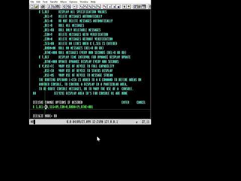 MVS 3.8 Console commands