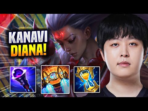 KANAVI IS SO GOOD ON DIANA! - JDG Kanavi Plays Diana Jungle vs Rek'Sai! | Season 2022