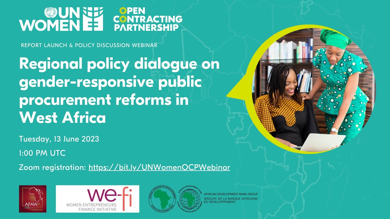 Webinar: Regional policy dialogue on gender-responsive public procurement reforms in West Africa