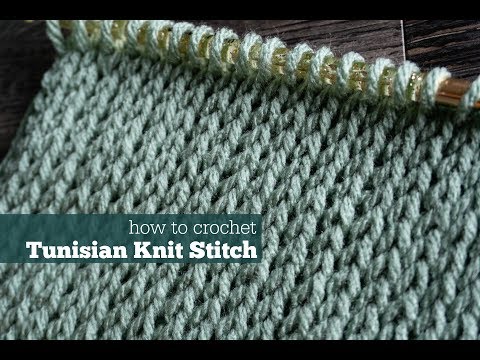 How to Crochet Tunisian Knit Stitch