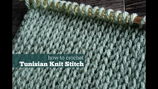 How to Crochet Tunisian Knit Stitch
