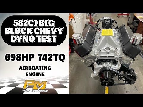 698HP 582ci Big Block Chevy Dyno Testing for Faucheux Services Airboat at Prestige Motorsports