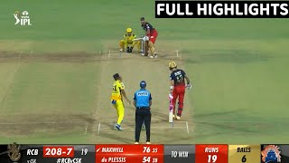 Chennai vs  Bangalore Full Highlights, CSK VS RCB FULL HIGHLIGHTS, IPL Today Full Match Highlights