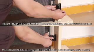 Retractable Baby Gate Installation Instructions - Punch Method