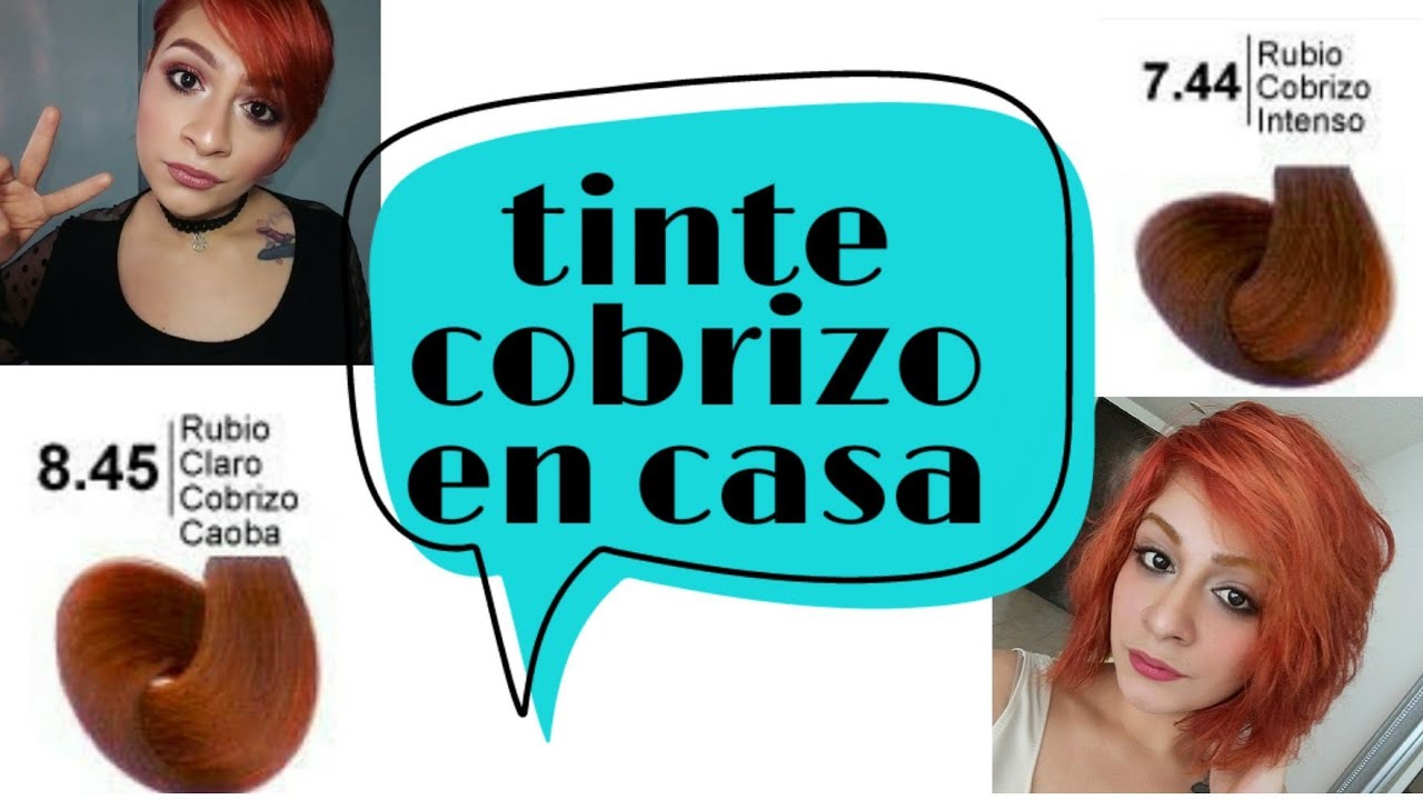 tinte cobrizo intenso en casa| cabello naranja cobrizo