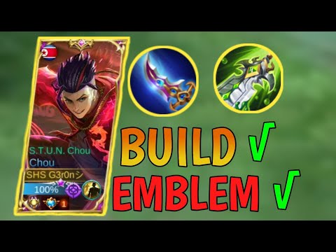2021 CHOU BUILD AND EMBLEM | DAMAGE Top global chou + Easy rank up