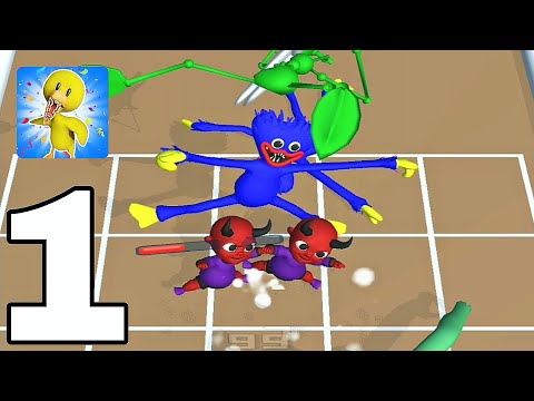 Blue Run and Merge Friends - Walkthrough Part 1 Levels 1-8 - Android Gameplay