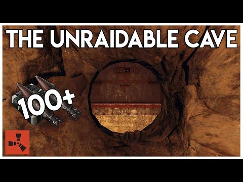 THE 100 ROCKET UNRAIDABLE CAVE BASE! (part 1/3) - Rust