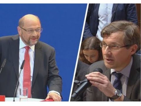 Martin Schulz aus dem Konzept gebracht: "Wo haben Sie mich dass denn gefragt?"