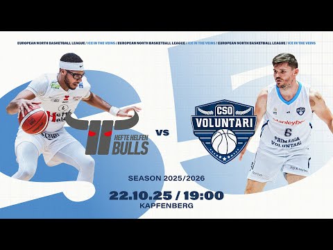 Hefte Helfen Bulls Kapfenberg v CSO VOLUNTARI | Oct 22, 2025, 7:00 PM | ENBLeague 2025/26