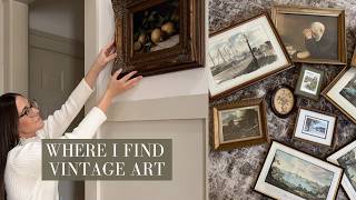 How I Find & Style Vintage Inspired Art (Antique Stores, Etsy & Marketplace)
