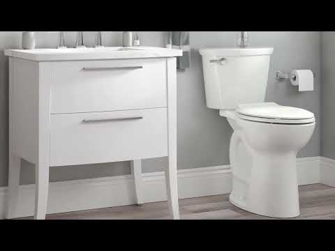 Cadet® PRO Two-Piece 1.28 gpf/4.8 Lpf Extra Tall Height Elongated Toilet Less Seat // WHITE // YouTube Video