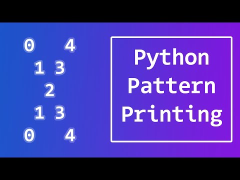 Python Pattern Programs Printing Numbers In X Shape