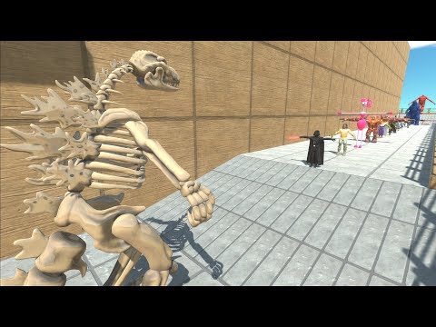GODZILLA SKELETON DEATH RUN - Animal Revolt Battle Simulator