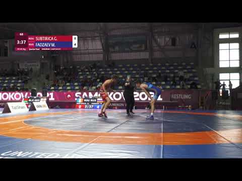 FADZAEV M. (RUS) - SUBTIRICA G. (ROU) 1/4 CADET EUROPEAN CHAMPIONSHIP 2021