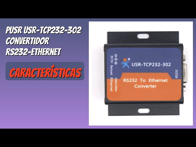 Vídeo relacionado con Convertidor USR-TCP232-302 de pequeño tamaño, de la serie RS232 a Ethernet, TCP/IP, módulo de servidor, compatible con DHCP/DNS