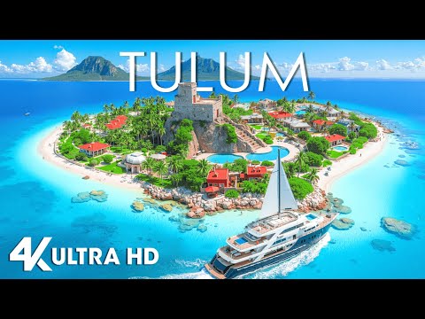 TULUM MEXICO 4K | Tropical Escape, Crystal Blue Seas & Deep House Vibes 2026