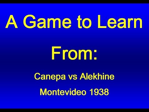 Jose Canepa vs Alexander Alekhine - Montevideo 1938